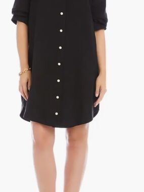 Kensie Black & White Check Button-Down Men's Shirt